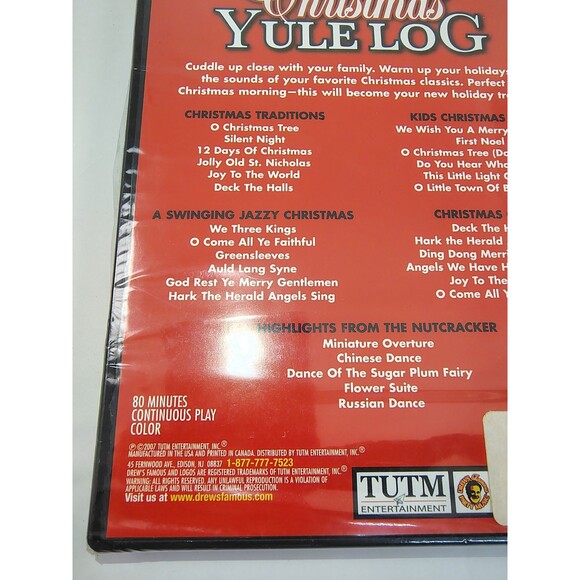 Christmas Yule Log Dvd 2007 Sealed Drews Famous Entertainment - Picture 9 of 12